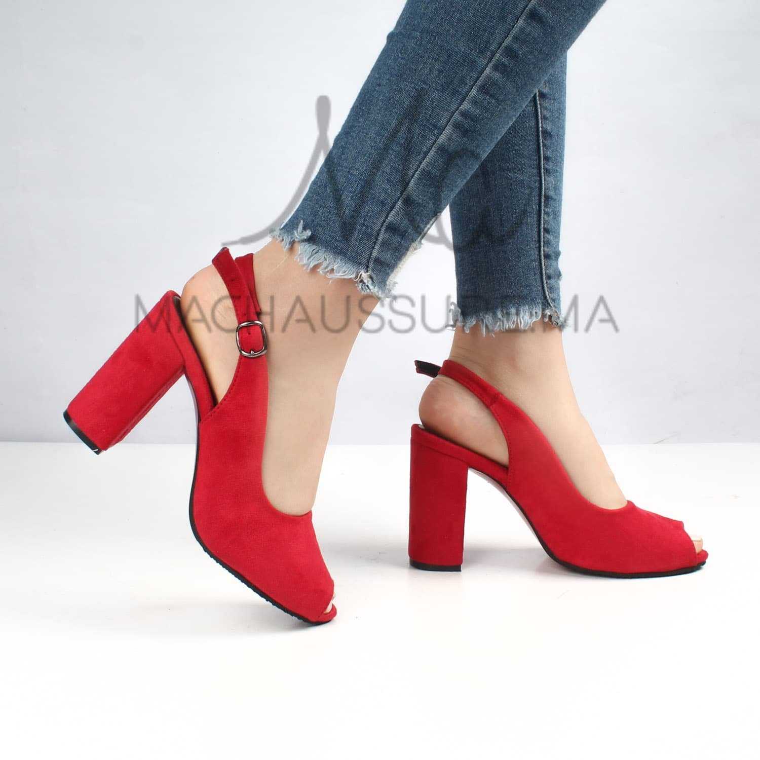 NYX - Sandales à talons - Rouge.