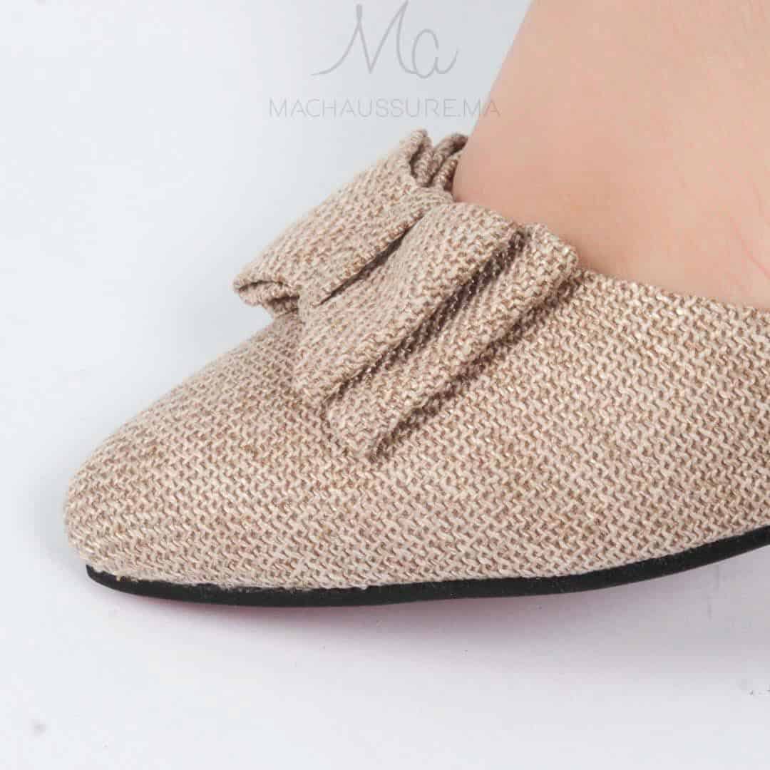 BELLE - Escarpins en beige.