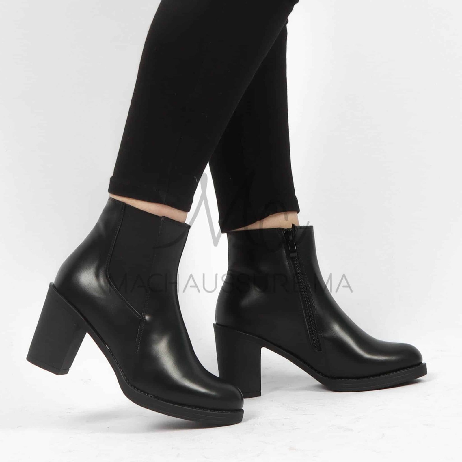 Chuky Heel bottines - Noir.
