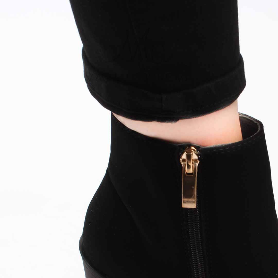 Chuky Heel bottines- Noir.