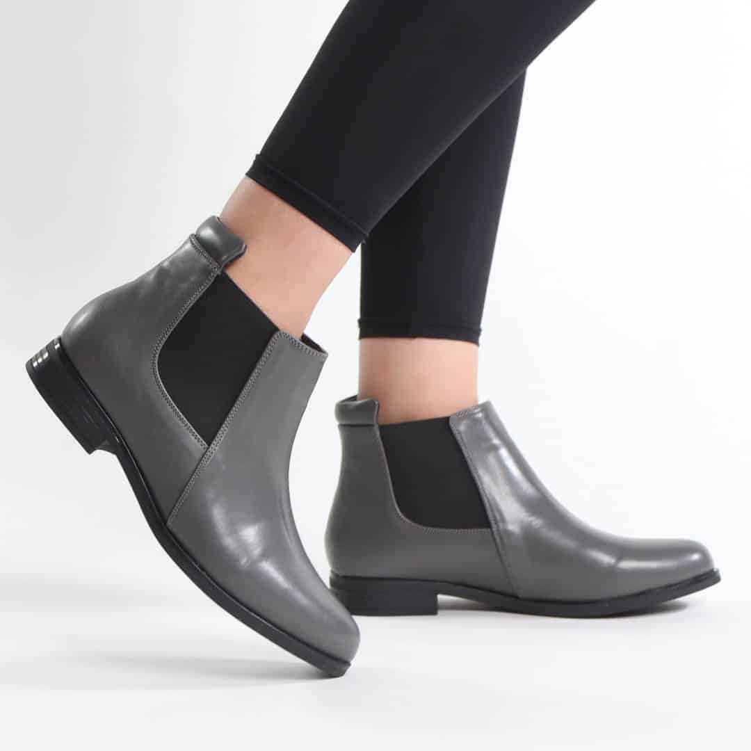 IFNI – Bottines femmes en Gris.