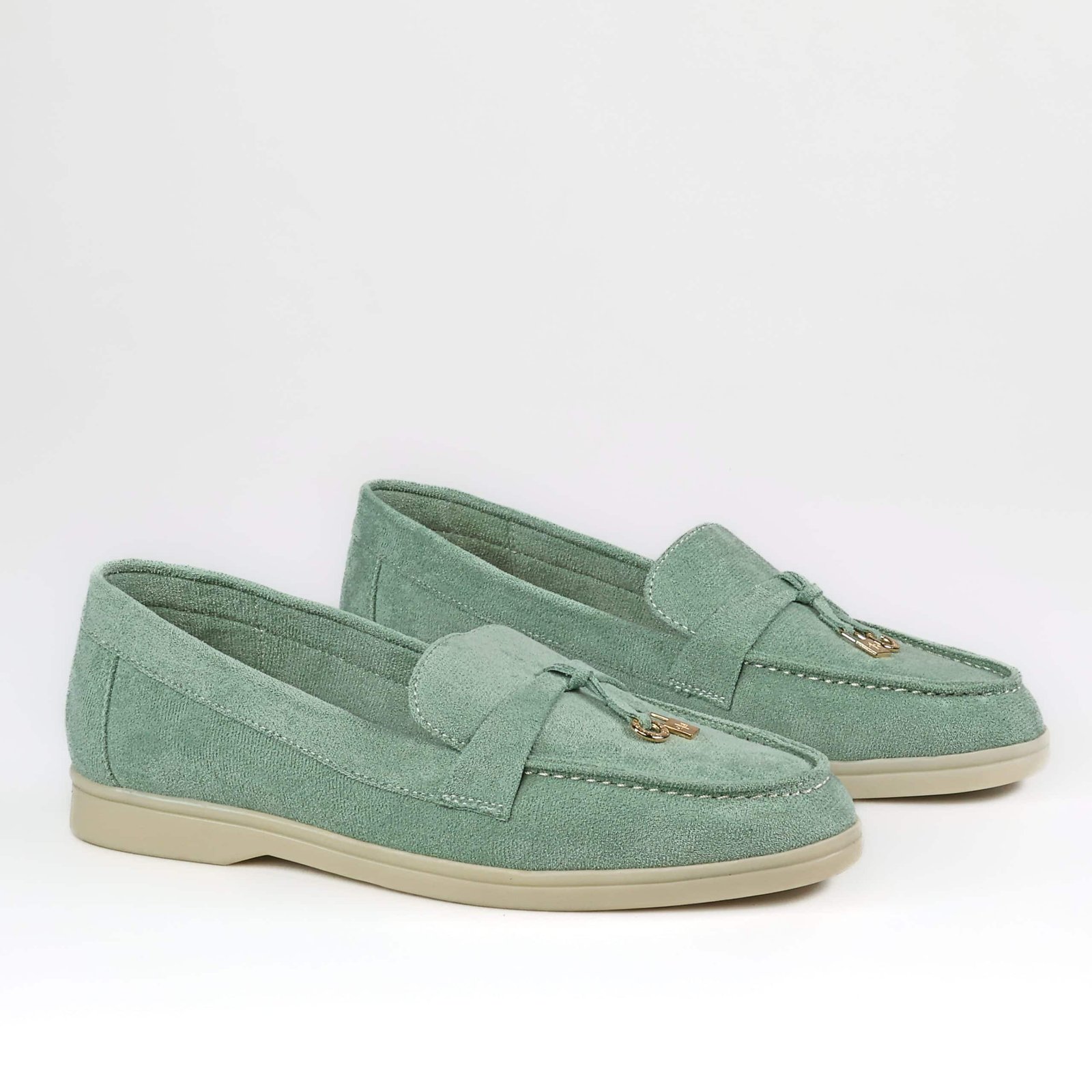 Operette – Mocassins Femmes en Vert clair.