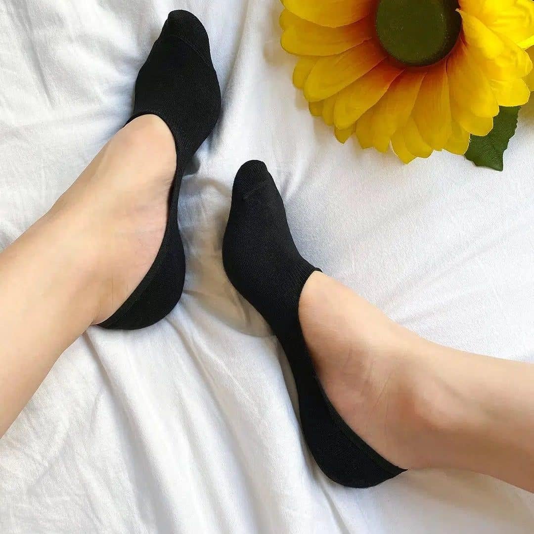 Chaussettes Noir en coton.