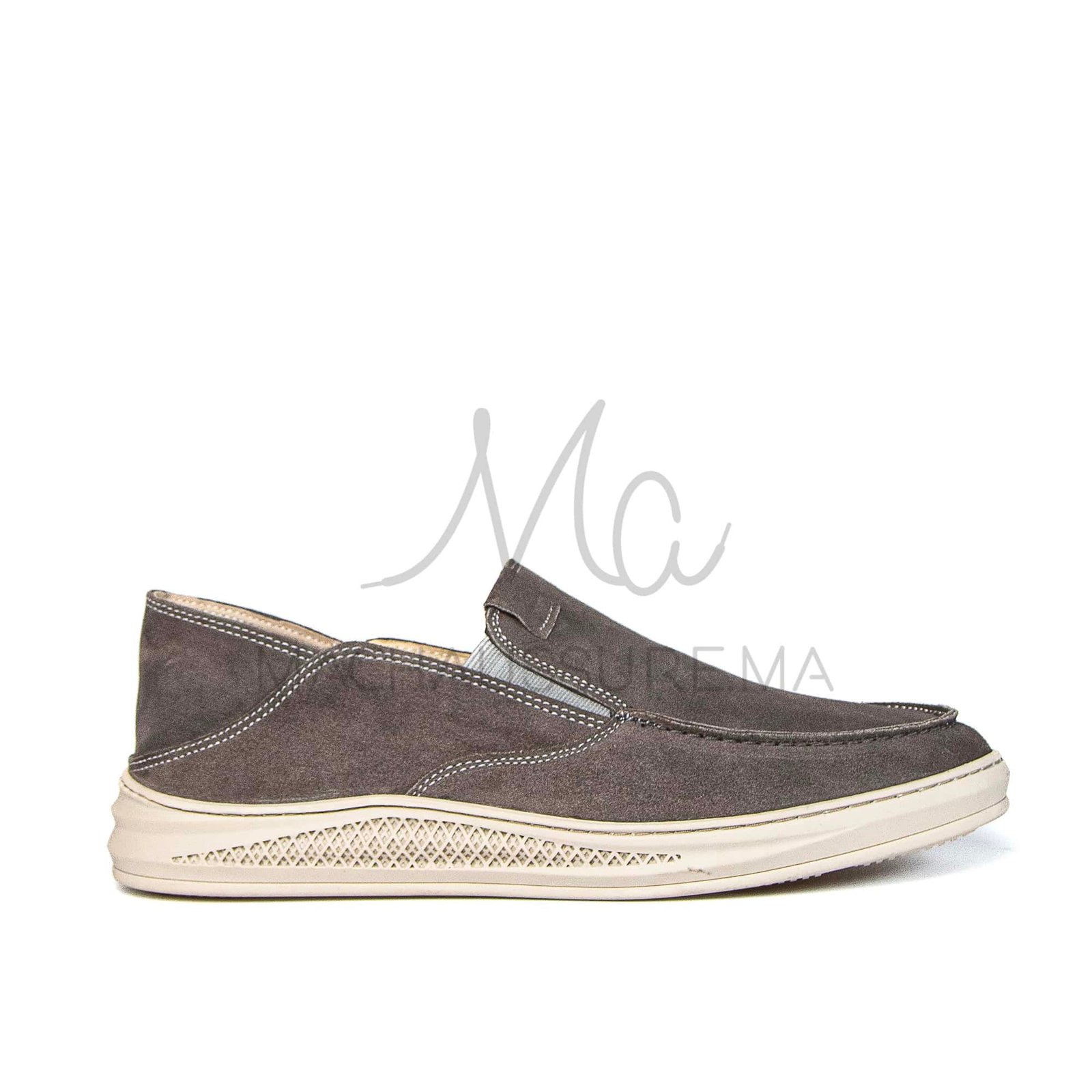 Versal - Mocassins Homme en Gris.