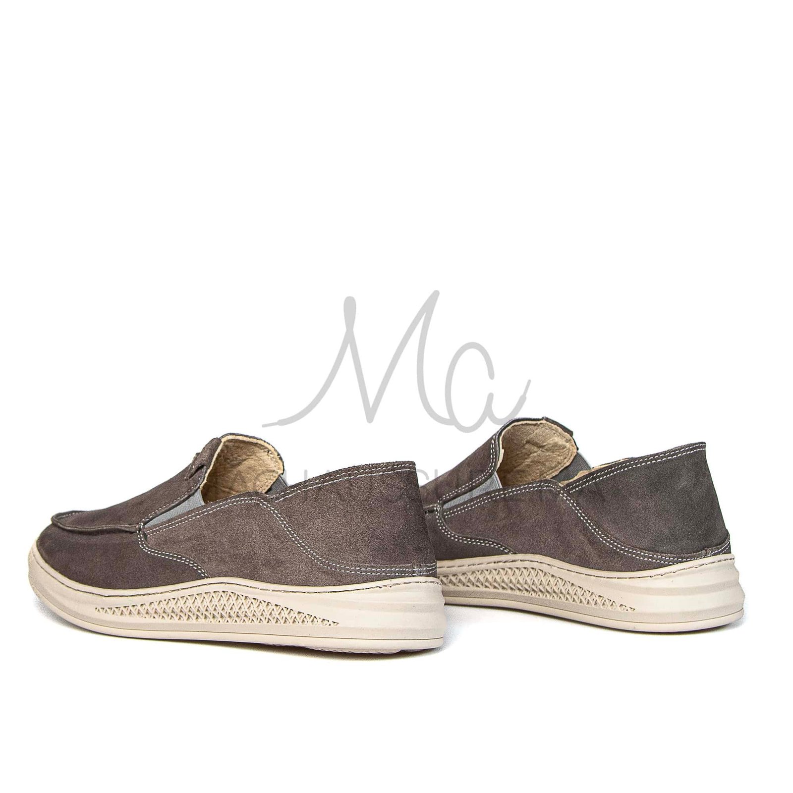 Versal - Mocassins Homme en Gris.