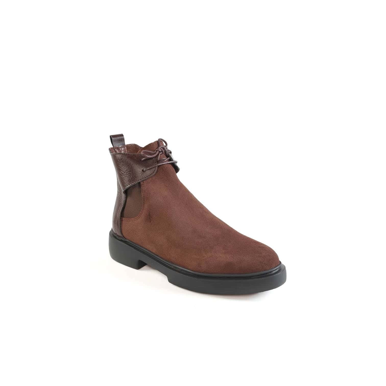 GARRIX – Boots Hommes Cuir en Marron.