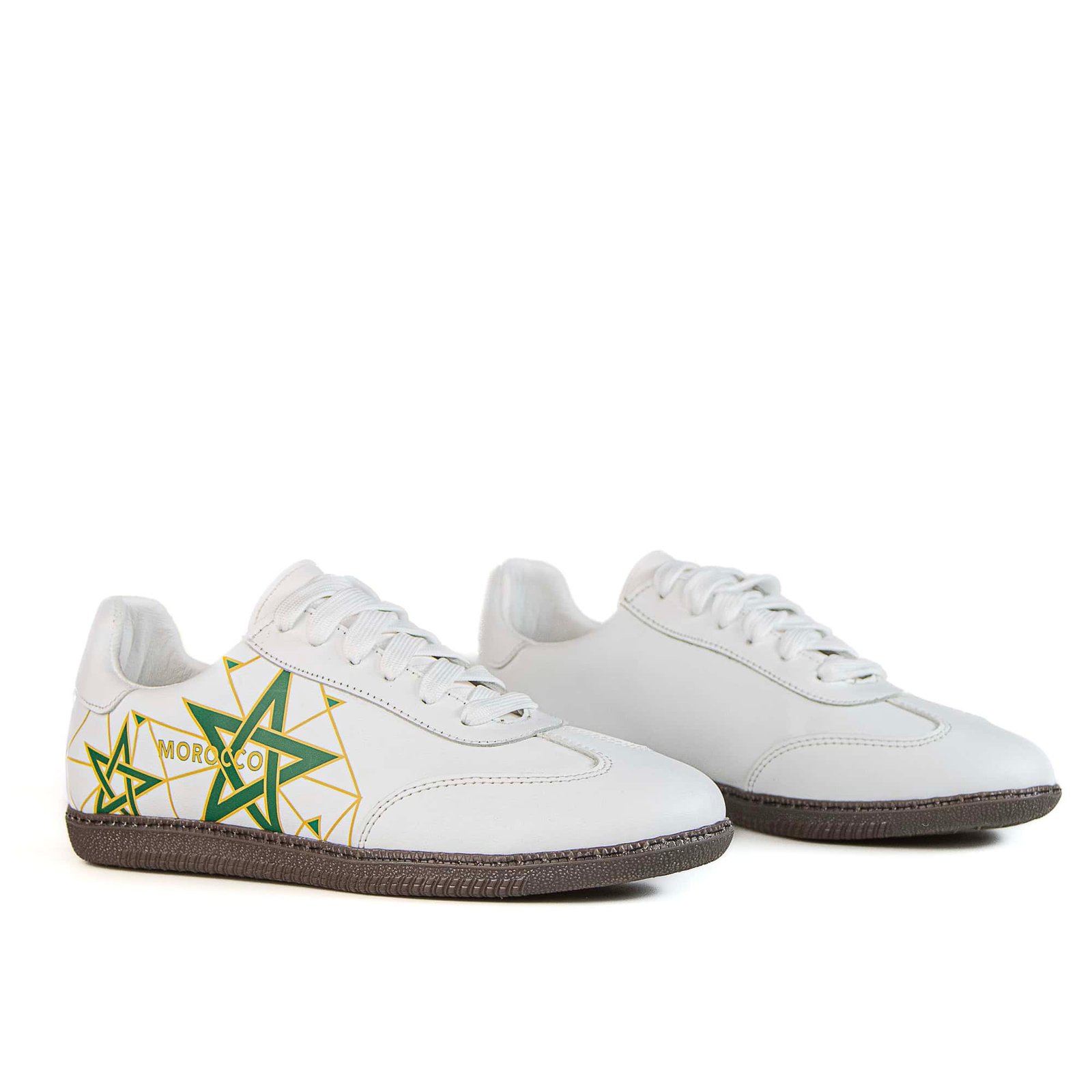 Lion Step– Baskets Unisex en Blanc.