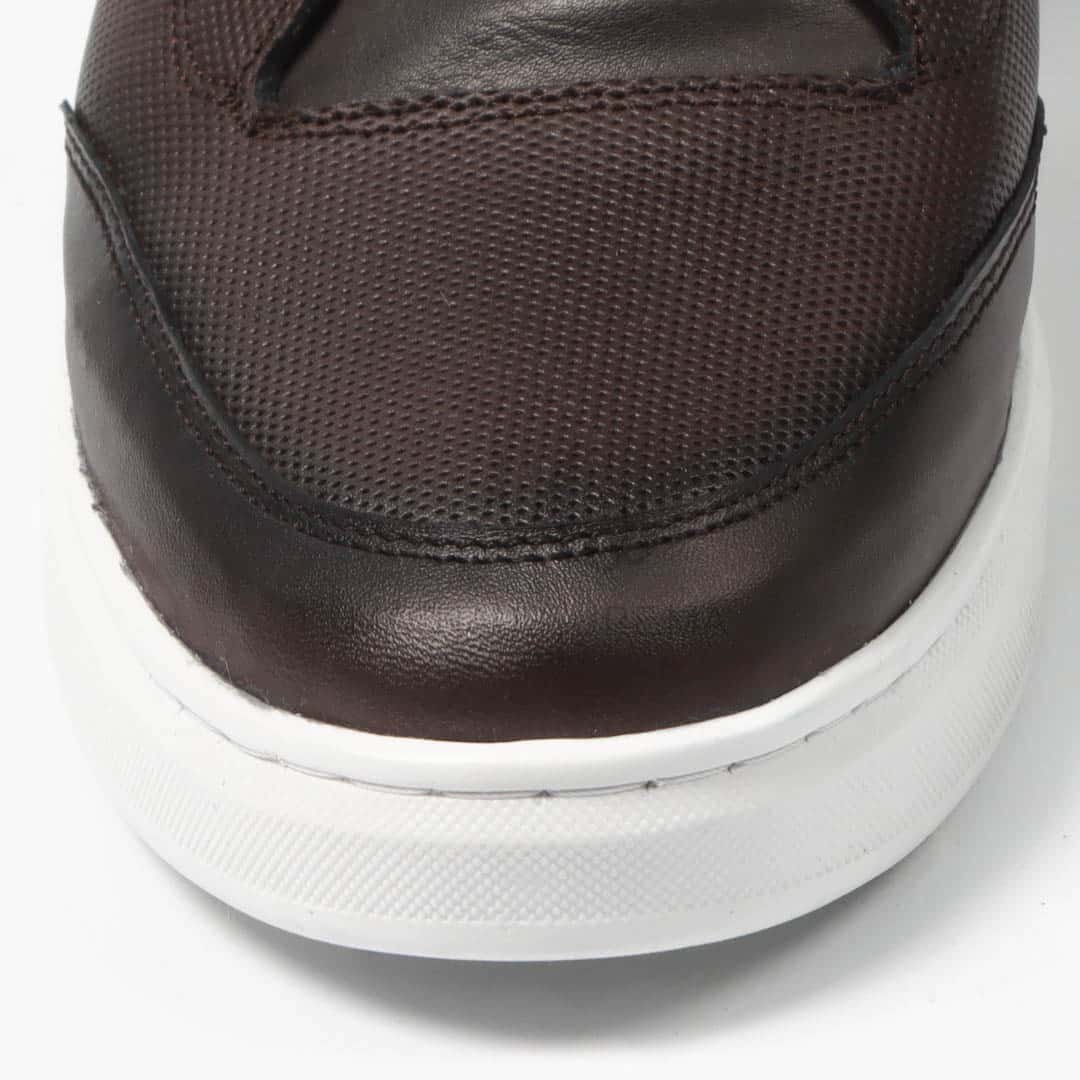 Move - Baskets basses Hommes 100% Cuir – Marron.
