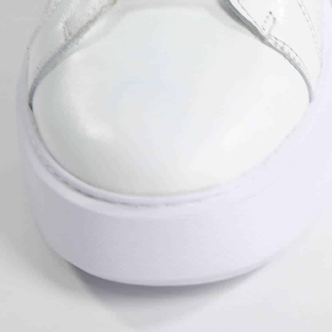 Aurelio - Baskets Hommes 100% Cuir en Blanc.