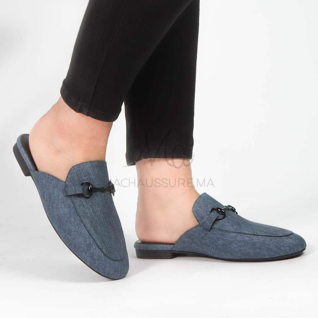 Georgia - Mules Femmes en Bleu.