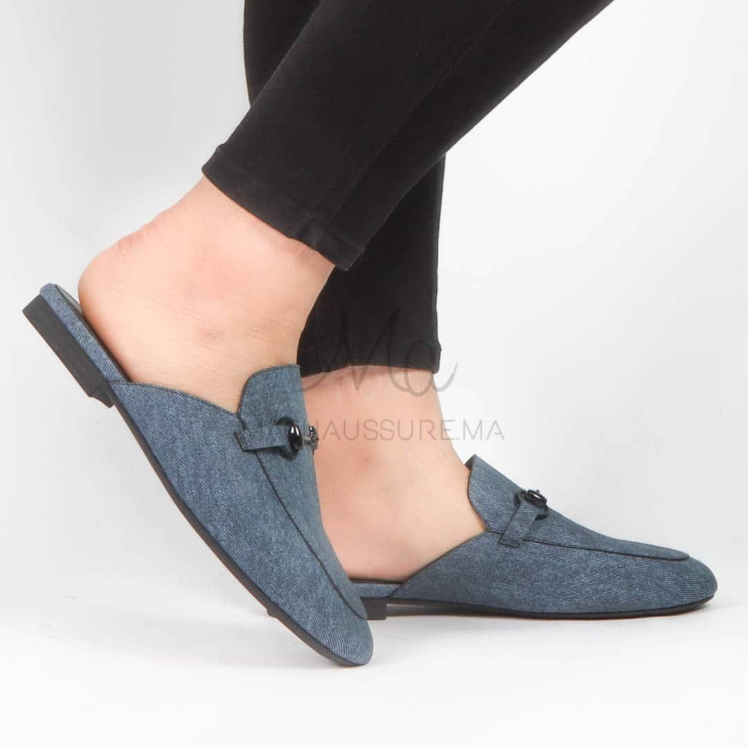 Georgia - Mules Femmes en Bleu.