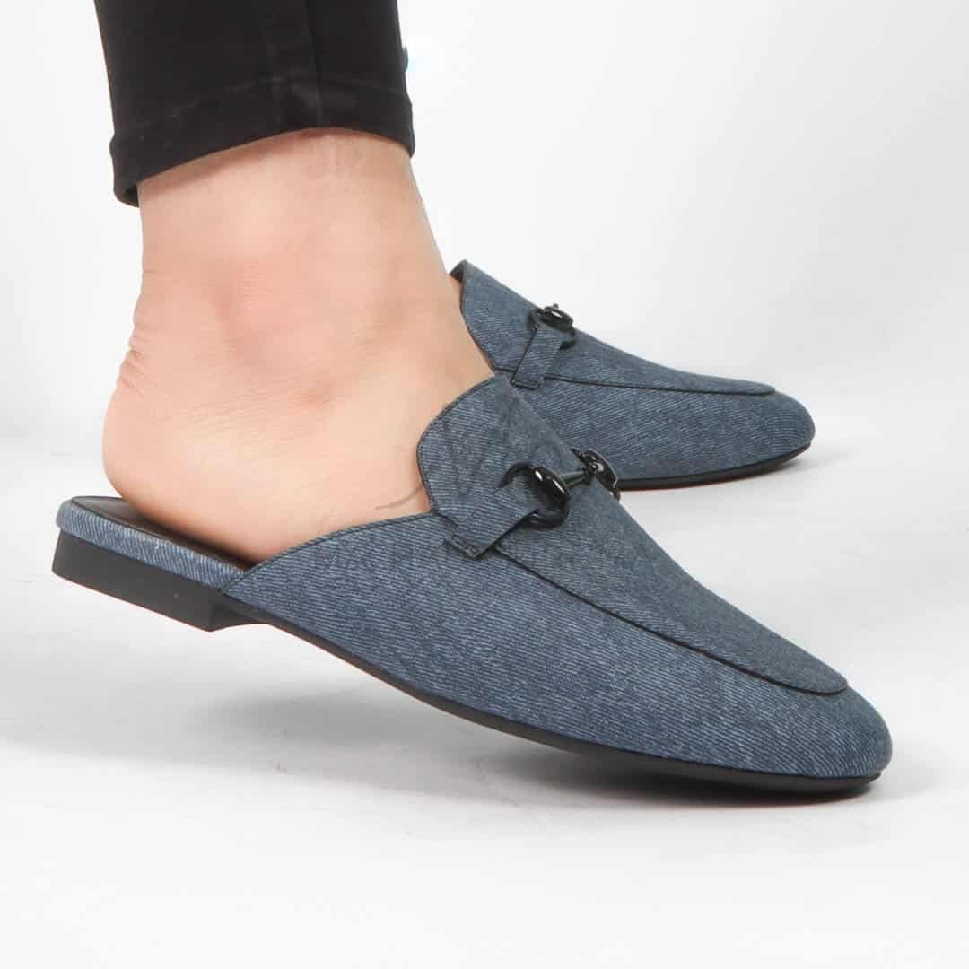 Georgia - Mules Femmes en Bleu.