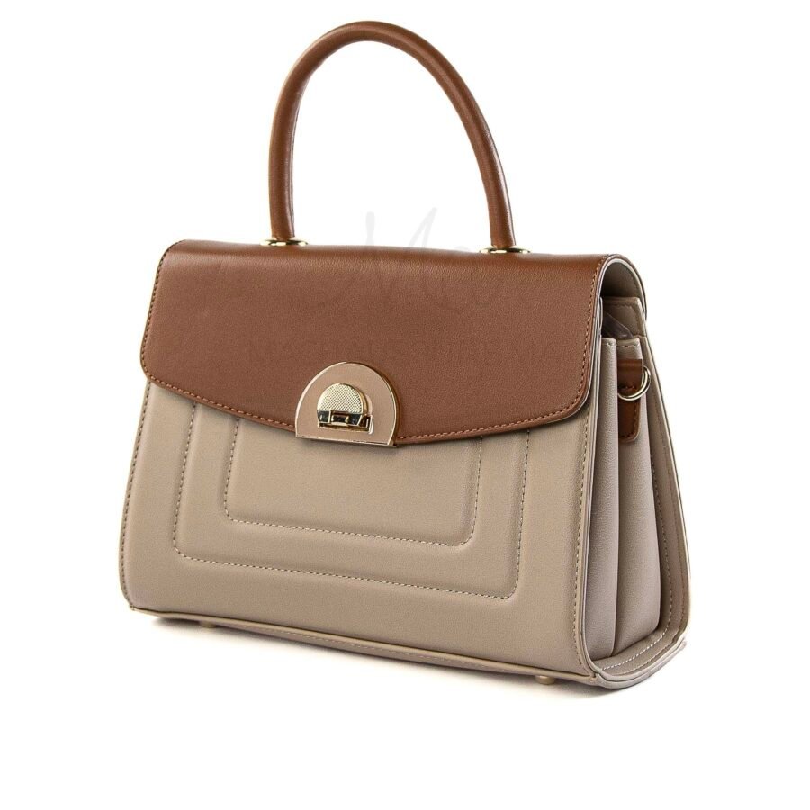 Aloria – Sac à main en Kaki-Marron.