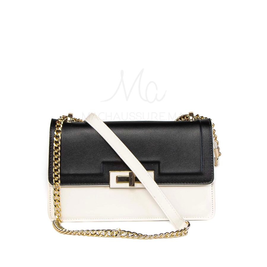 Sacra – Sac à main en Beige-Noir.
