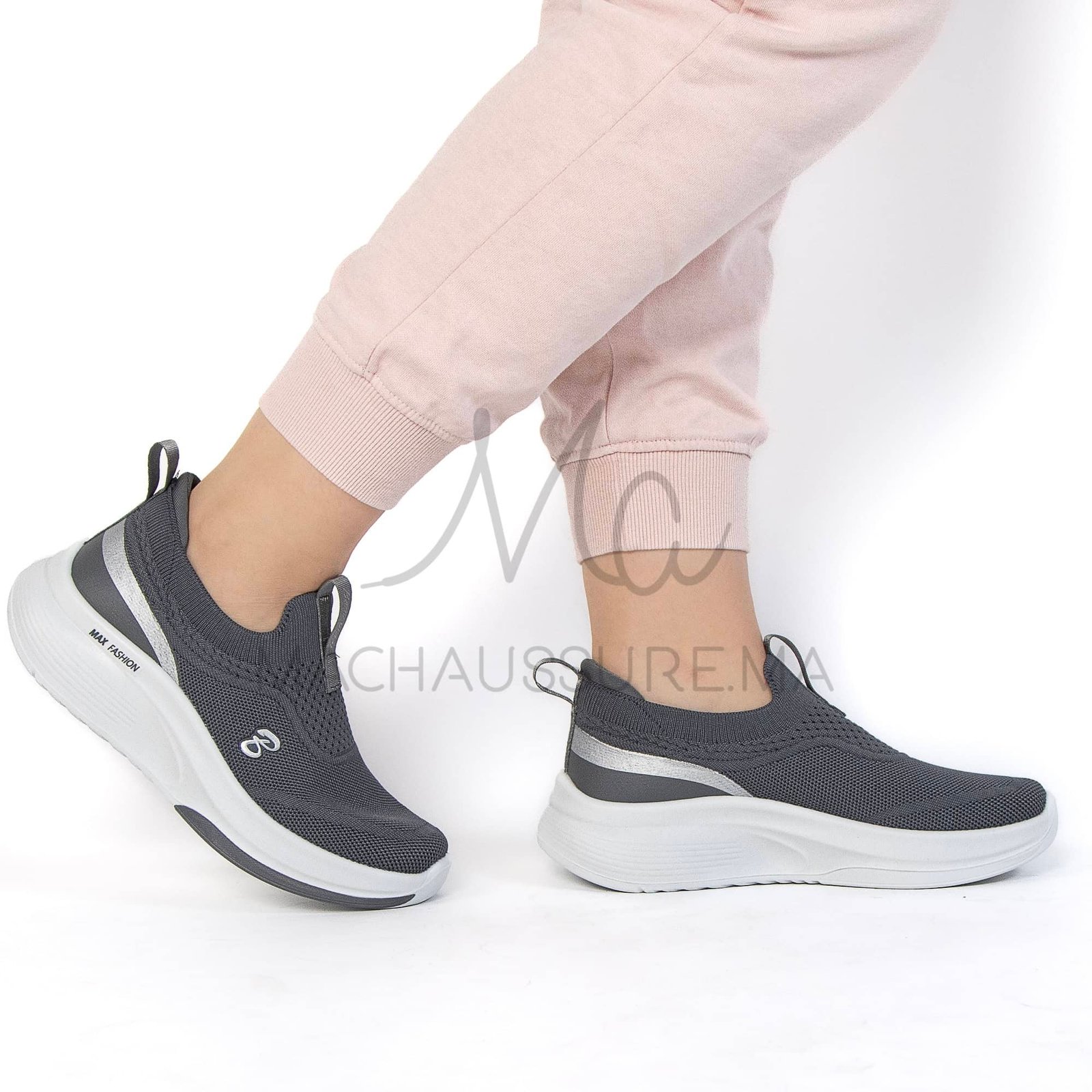 Smashing – Baskets Femmes Confortables en Gris.