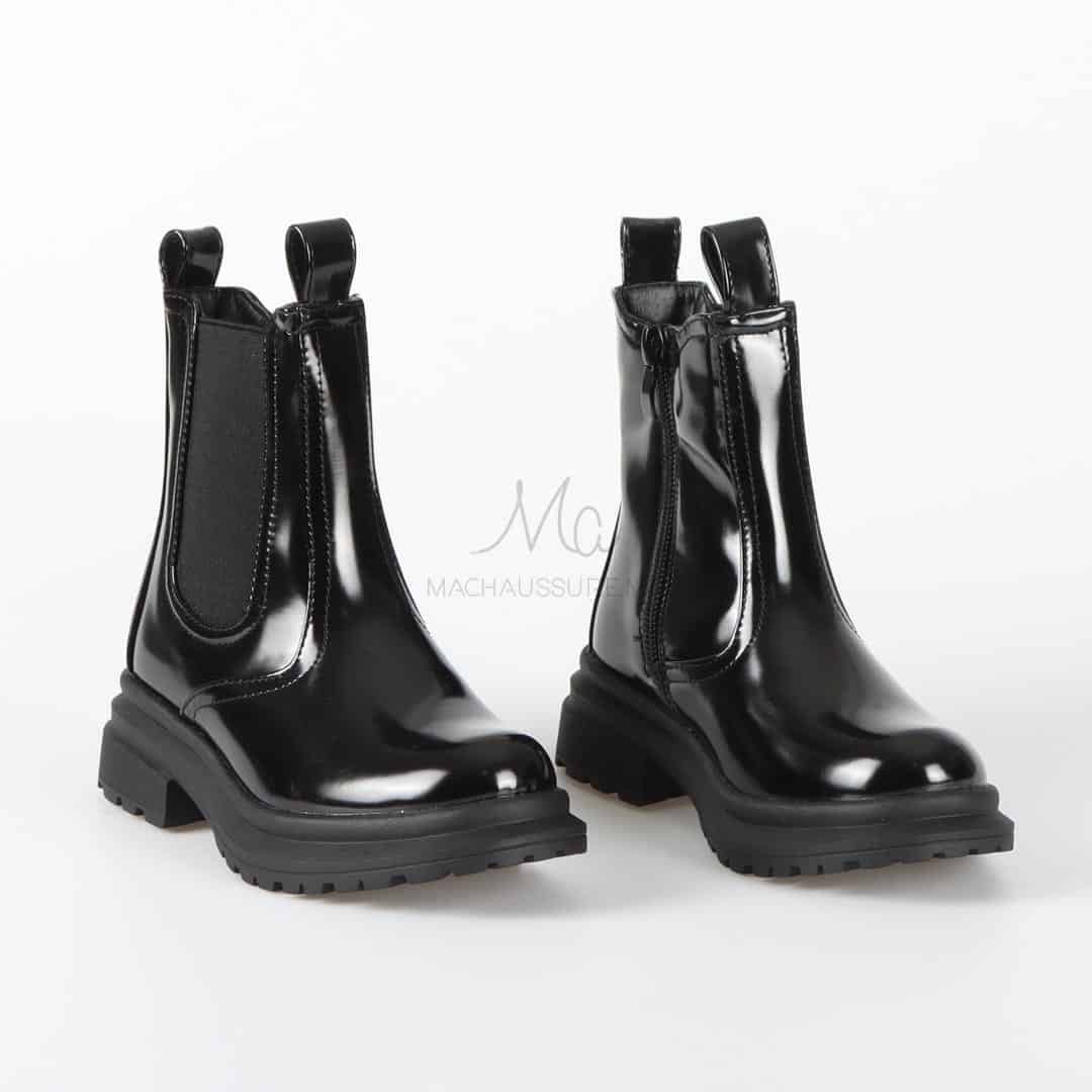 ELENA - Bottines à talon en Noir.
