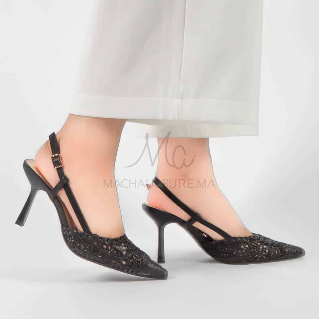 Nacre - Escarpins femmes en Noir.
