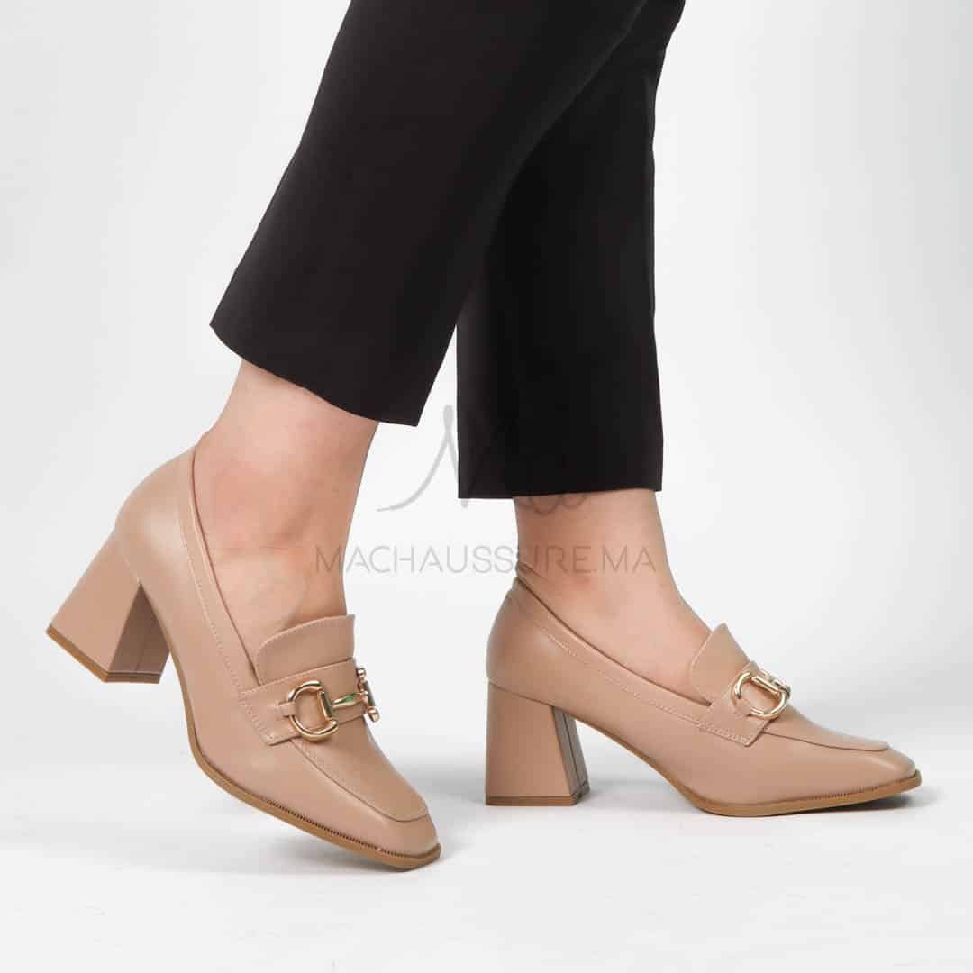 Nastya - Derbies à talon Femmes en Kaki.