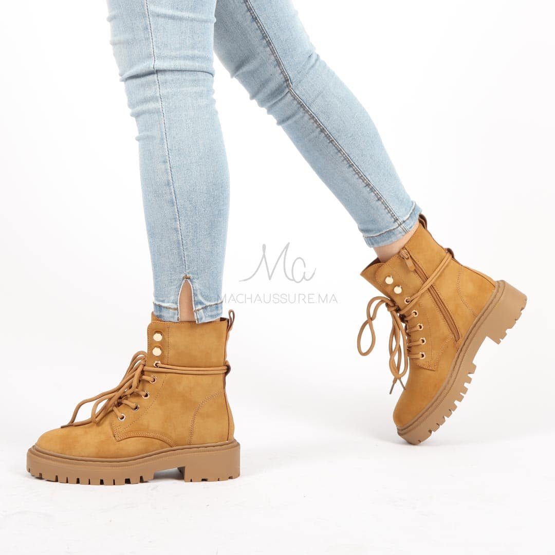 Isidora - Bottines en Tabac.