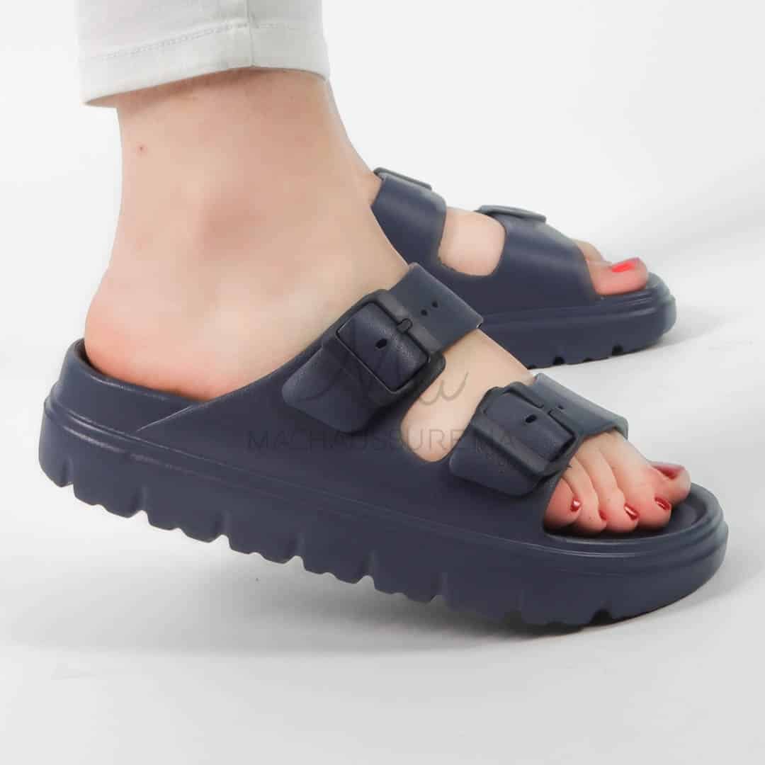 Péridot - Sandales à plateforme en Bleu.