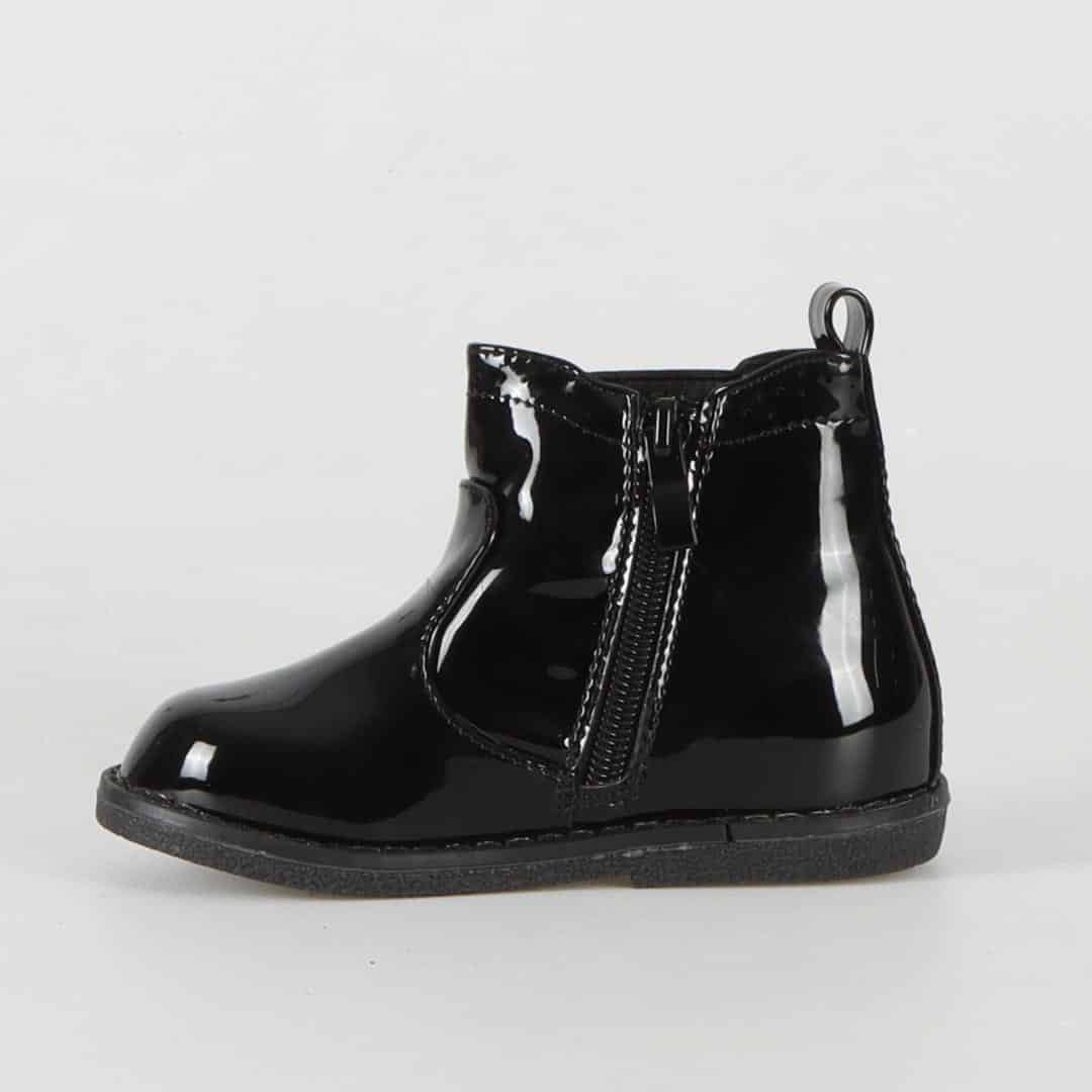 Sonya - Bottines Enfant en Noir.