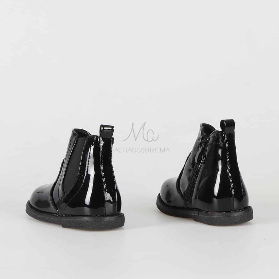 Sonya - Bottines Enfant en Noir.