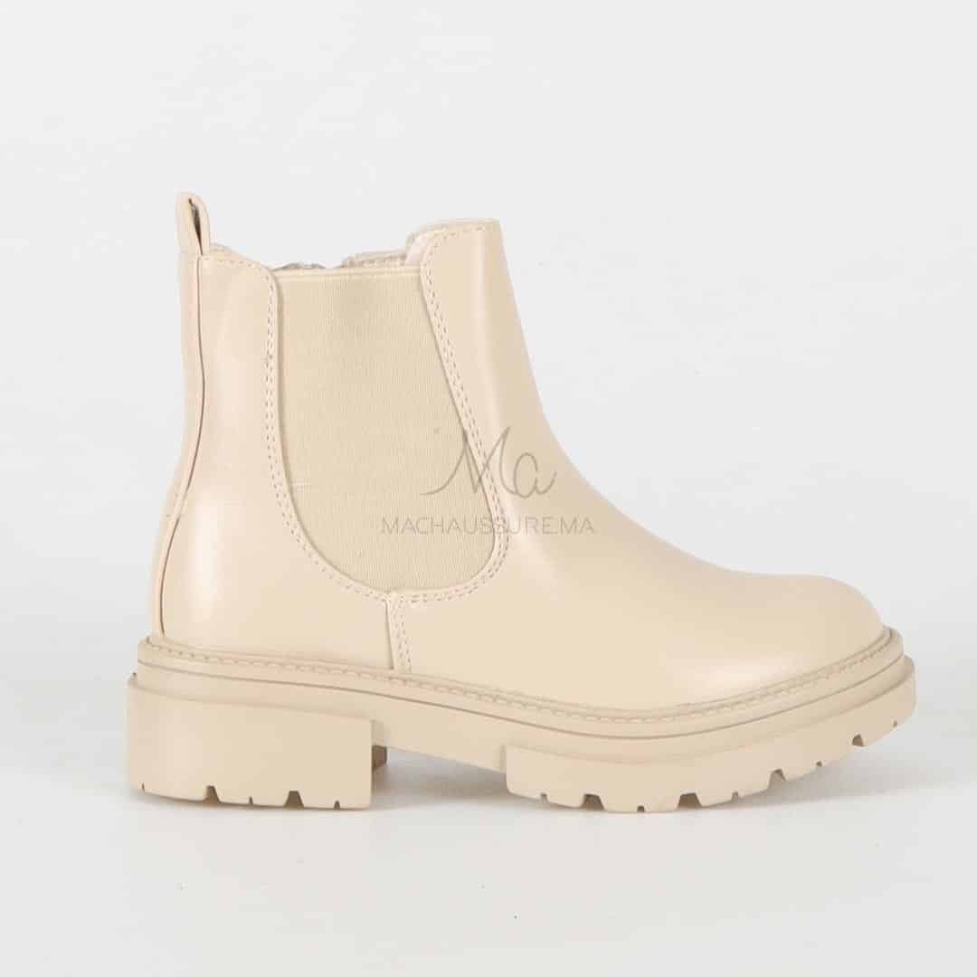 Vilma - Bottines en Beige.