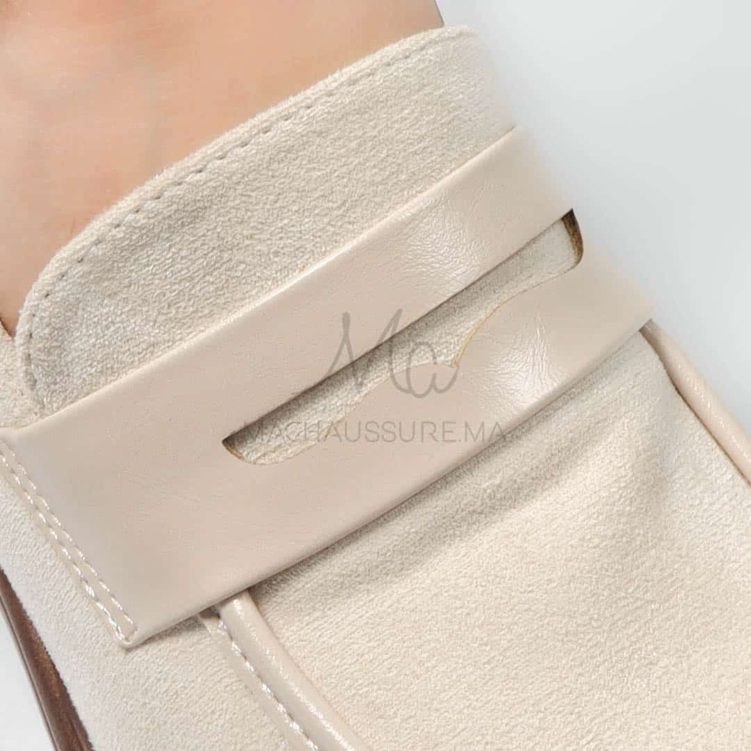 Dany – Derbies à talon Femmes en Beige.