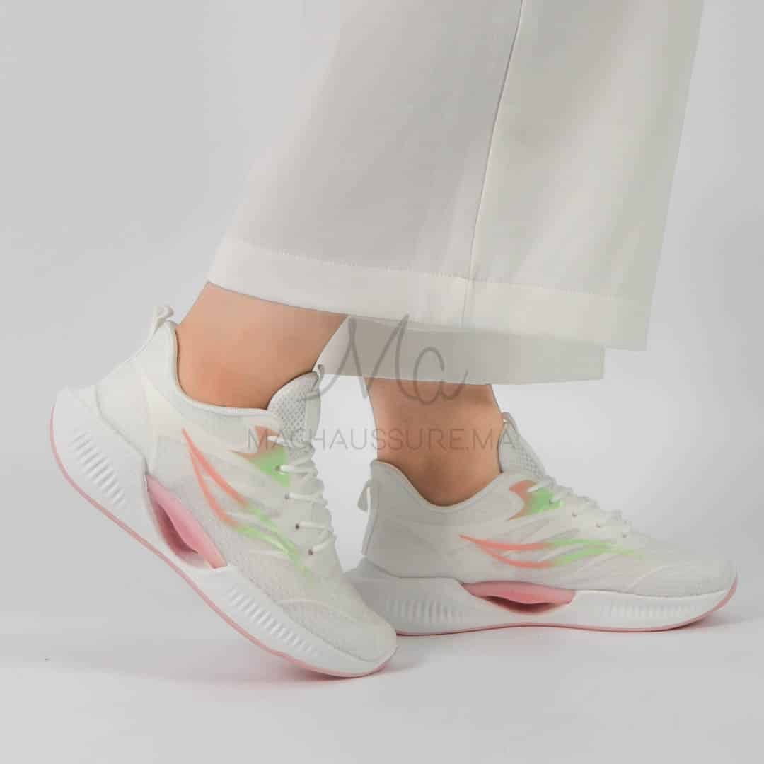 Glowna - baskets légères femmes en Blanc.