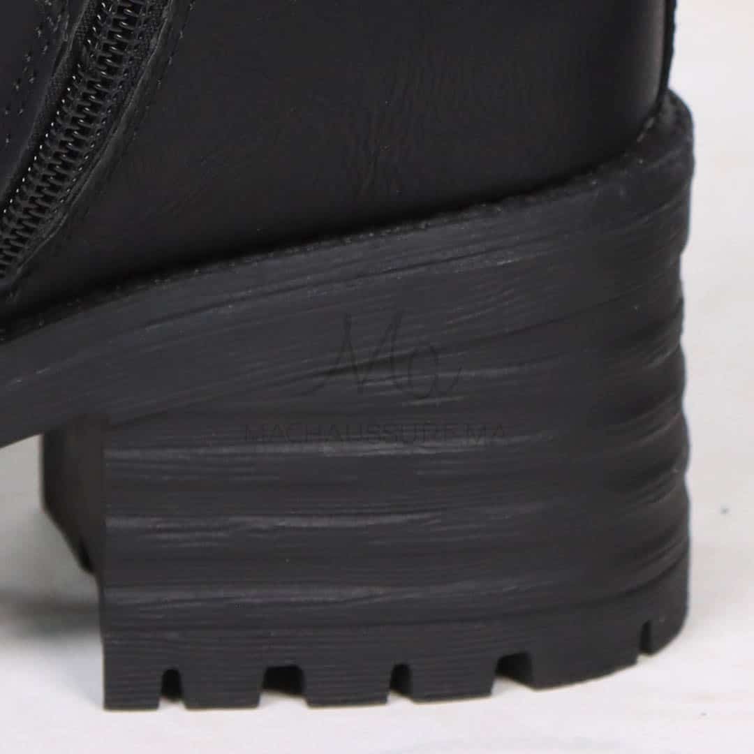 Rebelle – Bottines femmes en Noir.