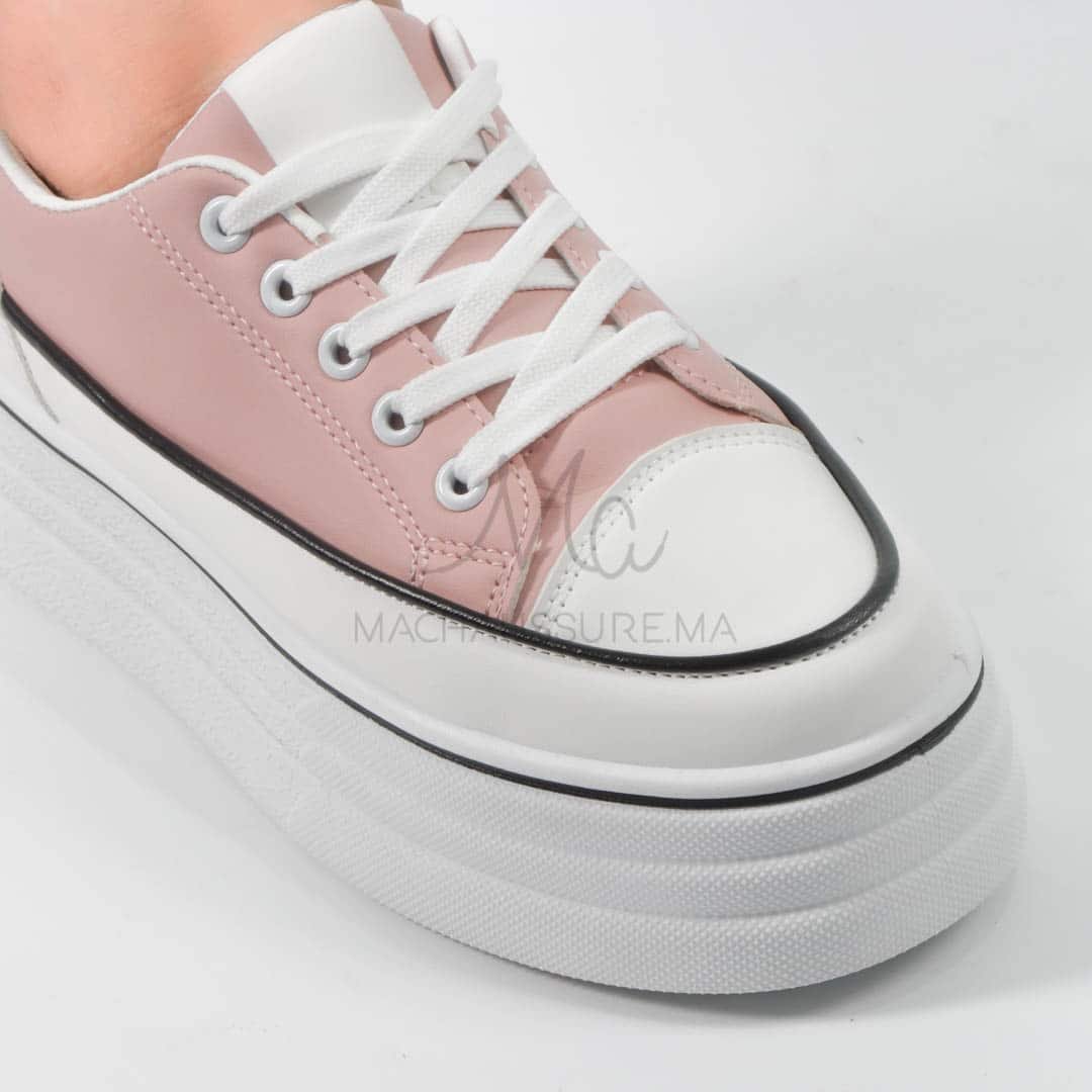 Iolite - Baskets Compensées femmes en Rose.