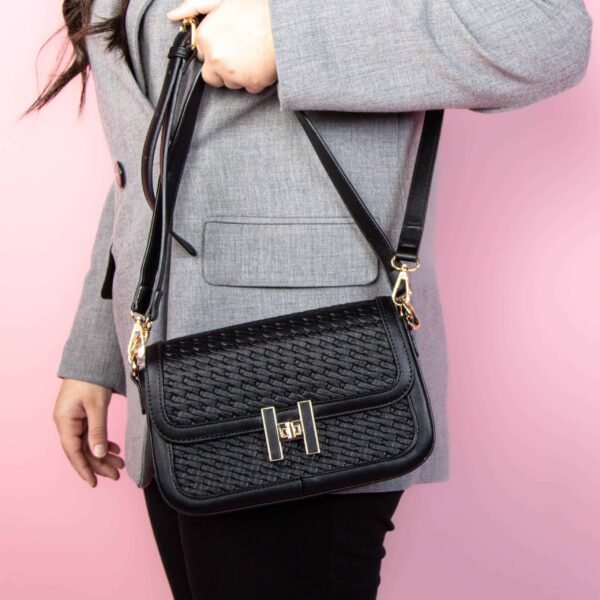 Cristal – Sac à main en Noir.