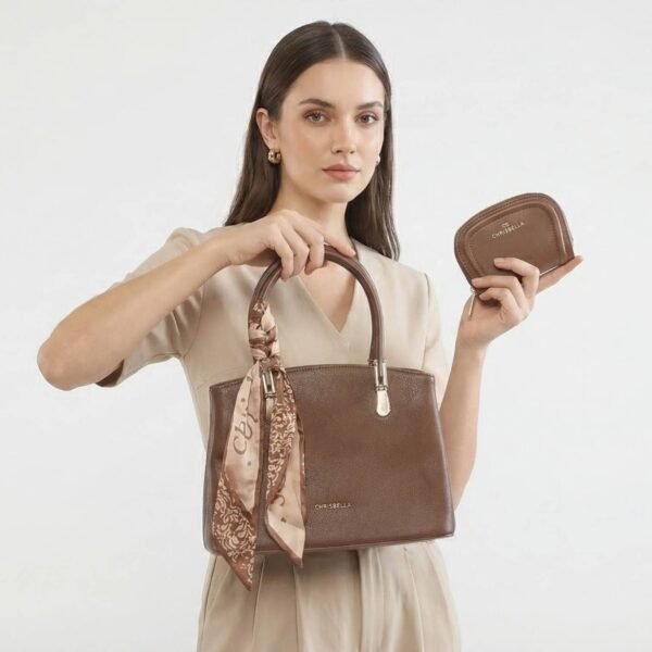 Lessa – Sac à main en Coffee.
