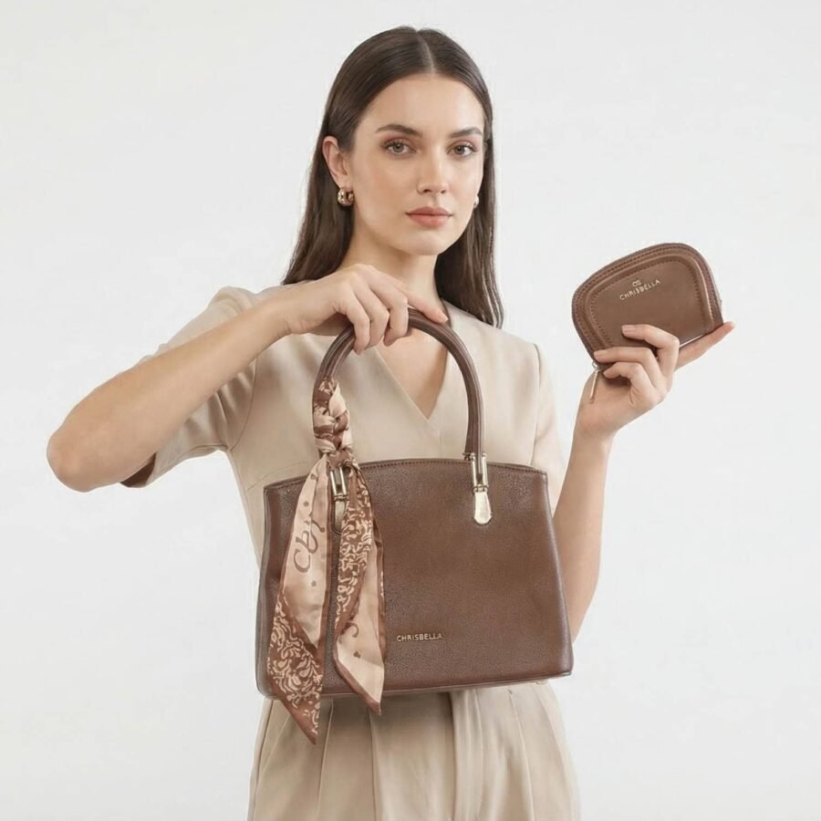 Lessa – Sac à main en Coffee.