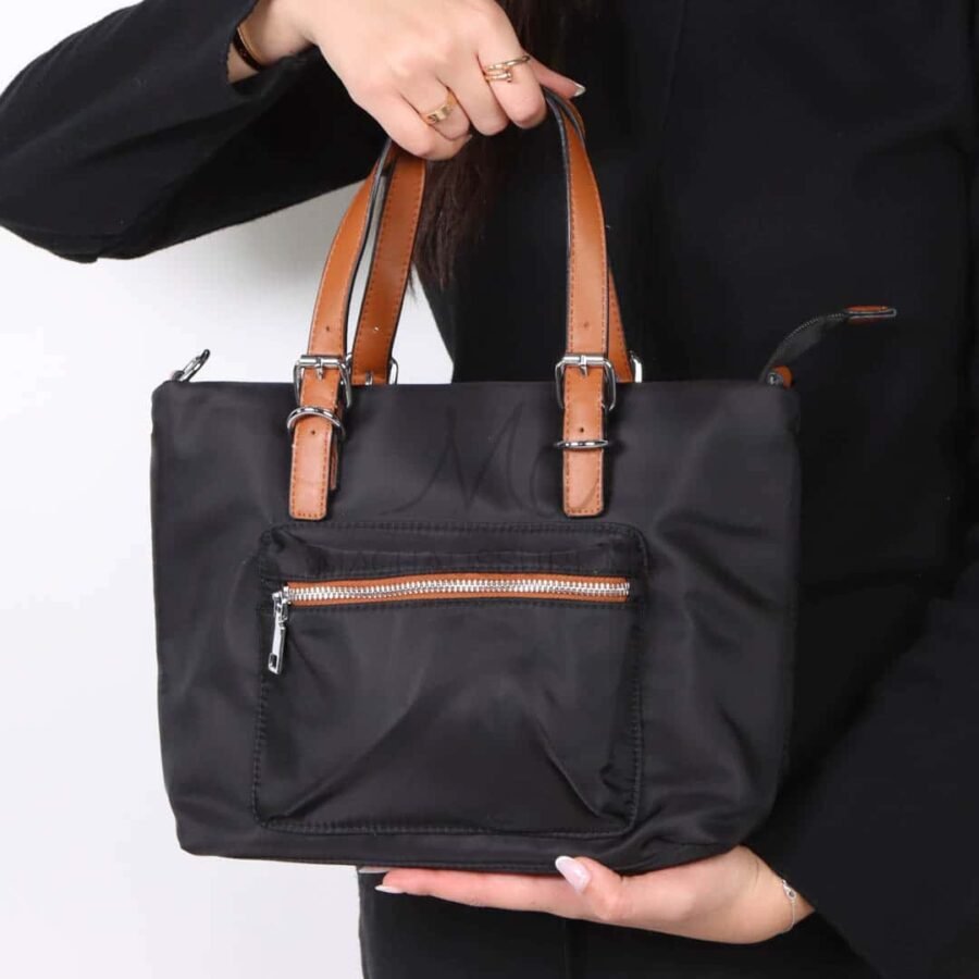 UrbanVibe – Sac à main en Noir-Marron.