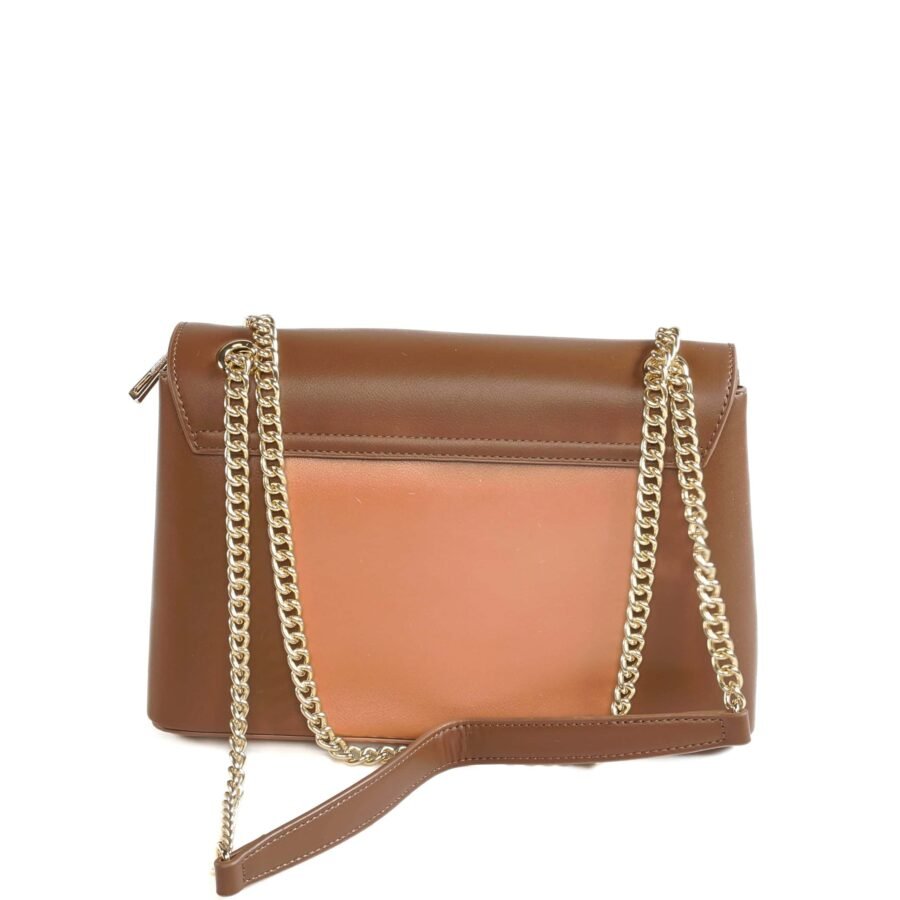 Sac à main en cuir avec chaîne dorée, accessoire mode pour femmes chic et tendance..