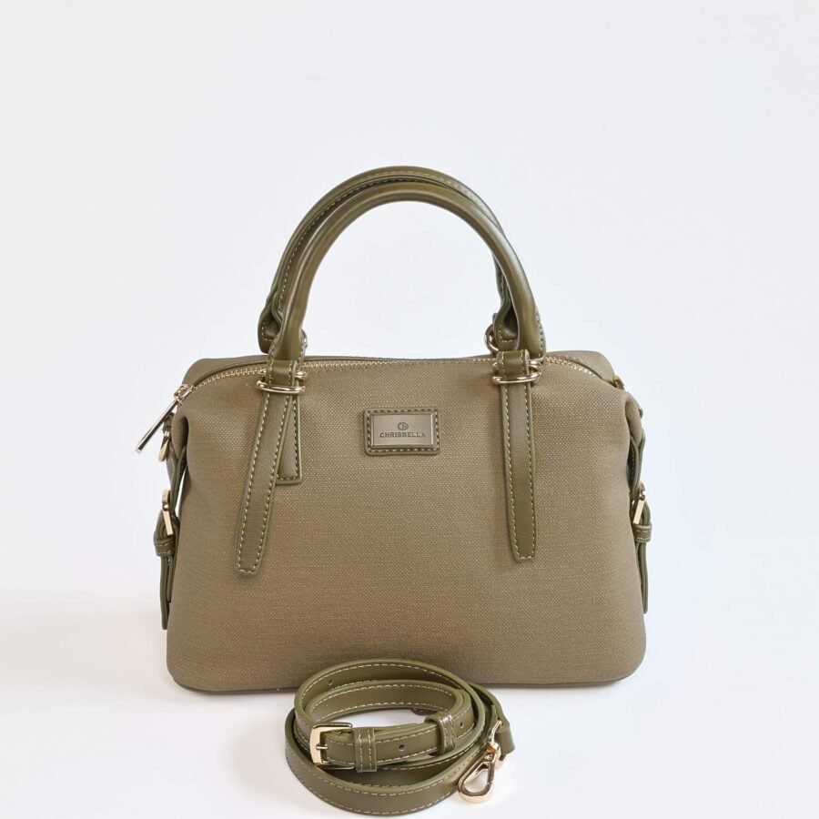 Sac à main beige avec poignée et bandoulière amovible, idéal pour un style élégant et pratique..