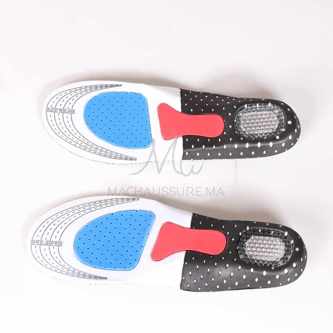 Semelles orthopédiques confortables en Noir.