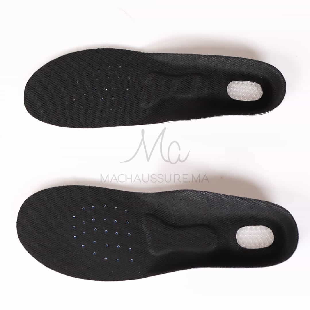 Semelles orthopédiques confortables en Noir.