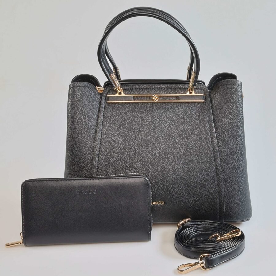 Rania – Sac à main en Noir.