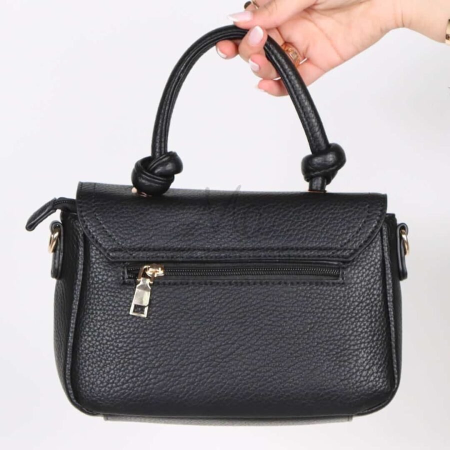 Sophistiqué – Sac à main en Noir.