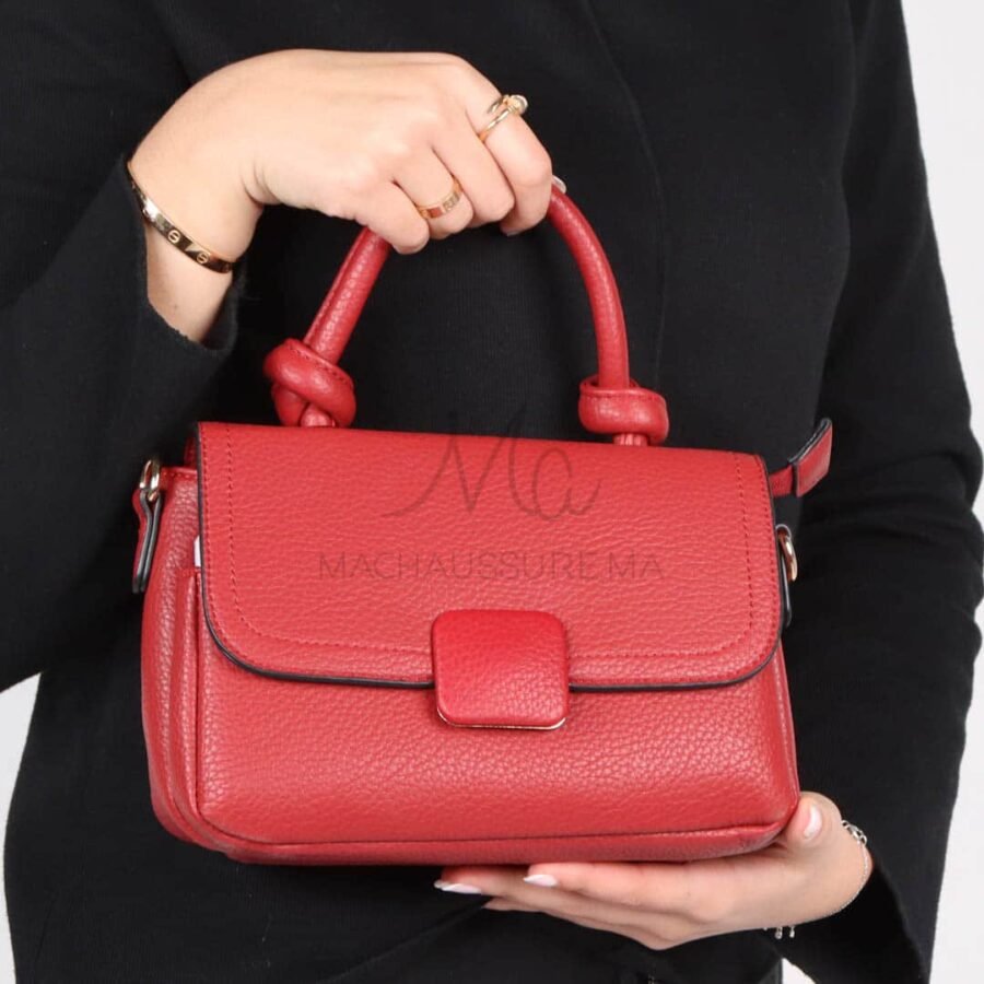 Sophistiqué – Sac à main en Rouge.