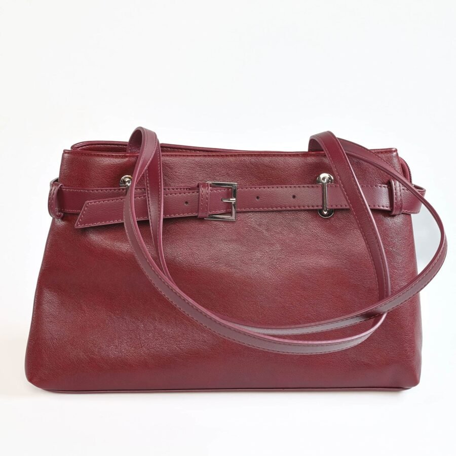 Noly – Sac à main en Bordeau.