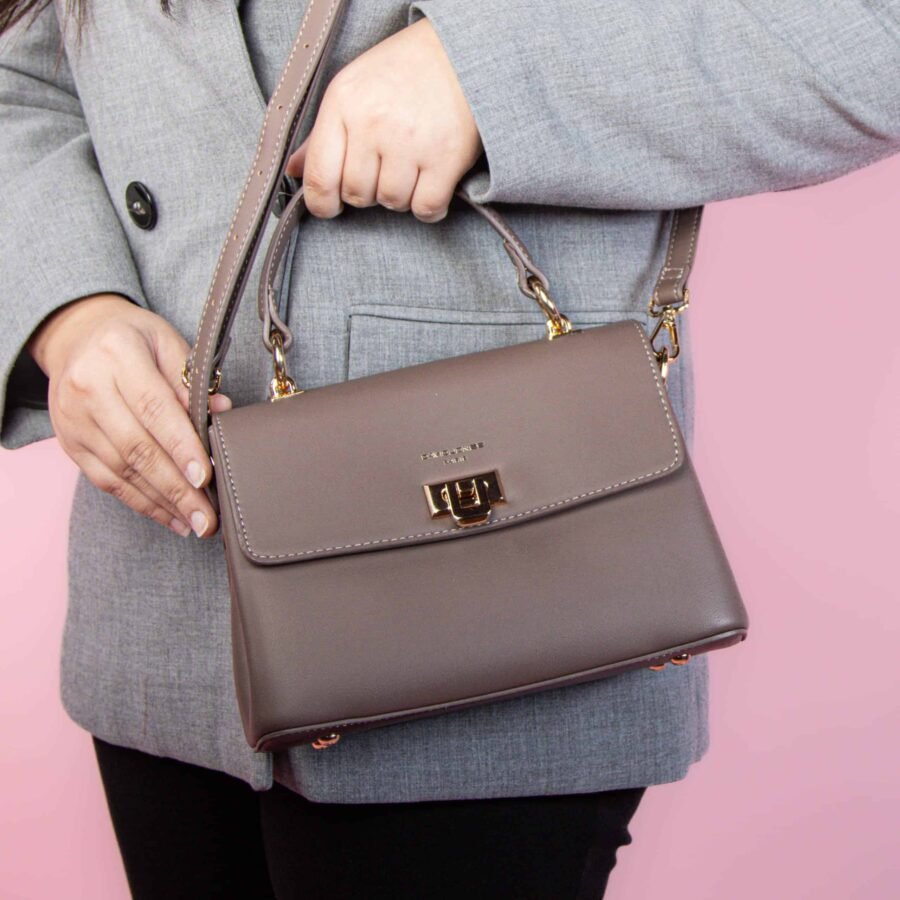 CYTHERIS – Sac à main en Taupe.