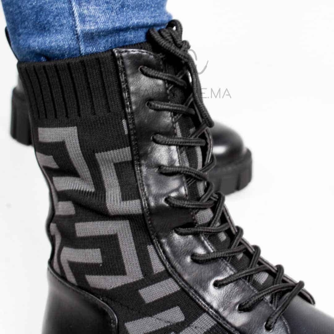 Thaura - Bottines femmes en noir.