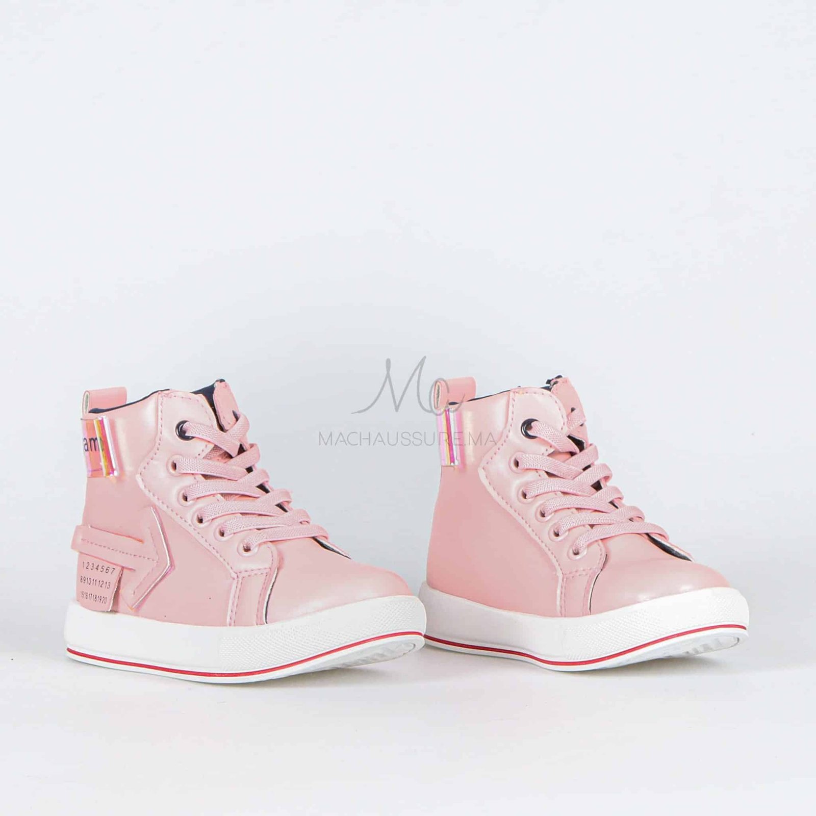 AVA - Baskets fille en Rose.