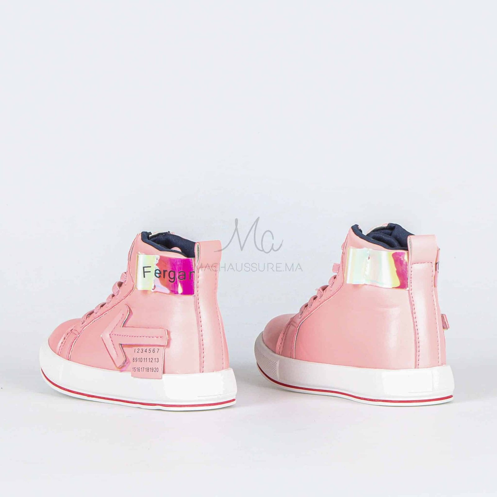 AVA - Baskets fille en Rose.