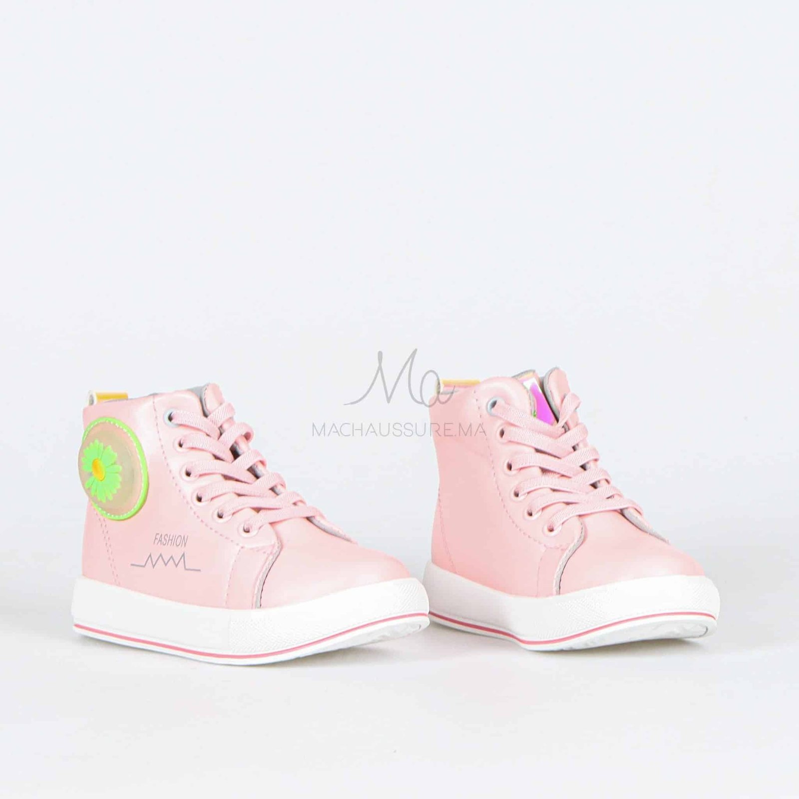 EVER - Baskets fille en Rose.