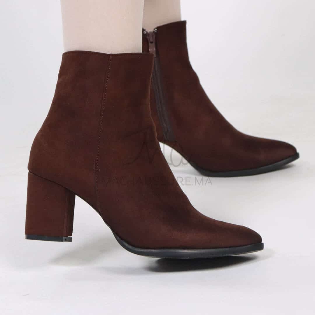 KEYLA - Bottines à talons - Chocolat.