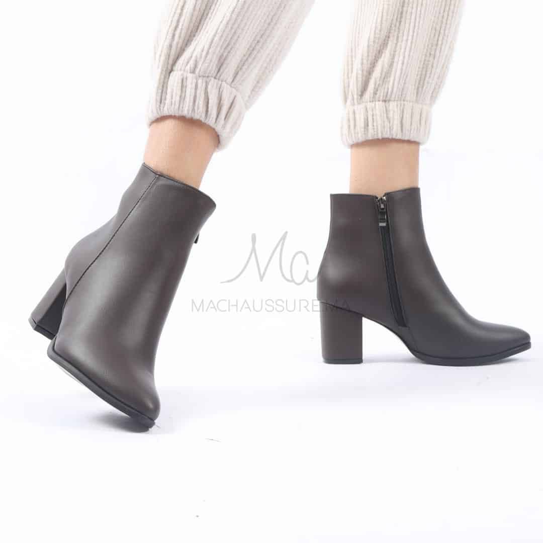KEYLA - Bottines à talons - Marron.